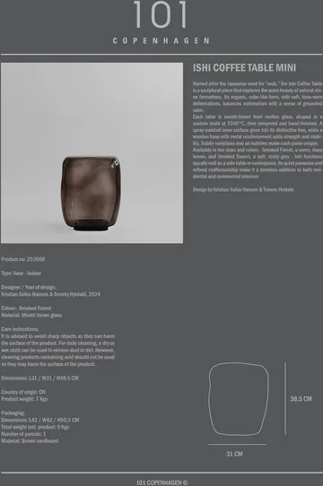 Ishi coffee table mini - Smoked forest - 101 Copenhagen