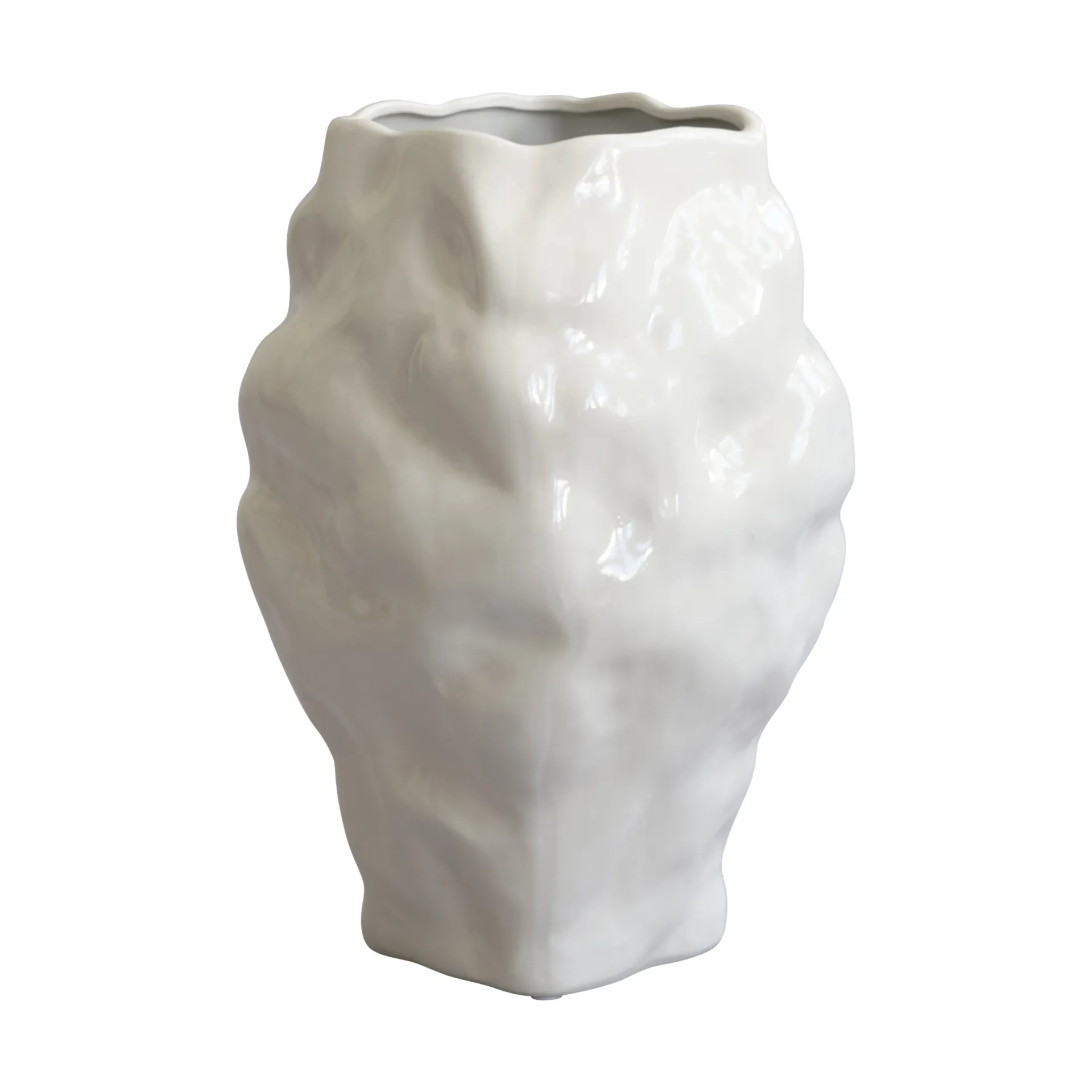 Katachi vase medium, High glaze birch 101 Copenhagen