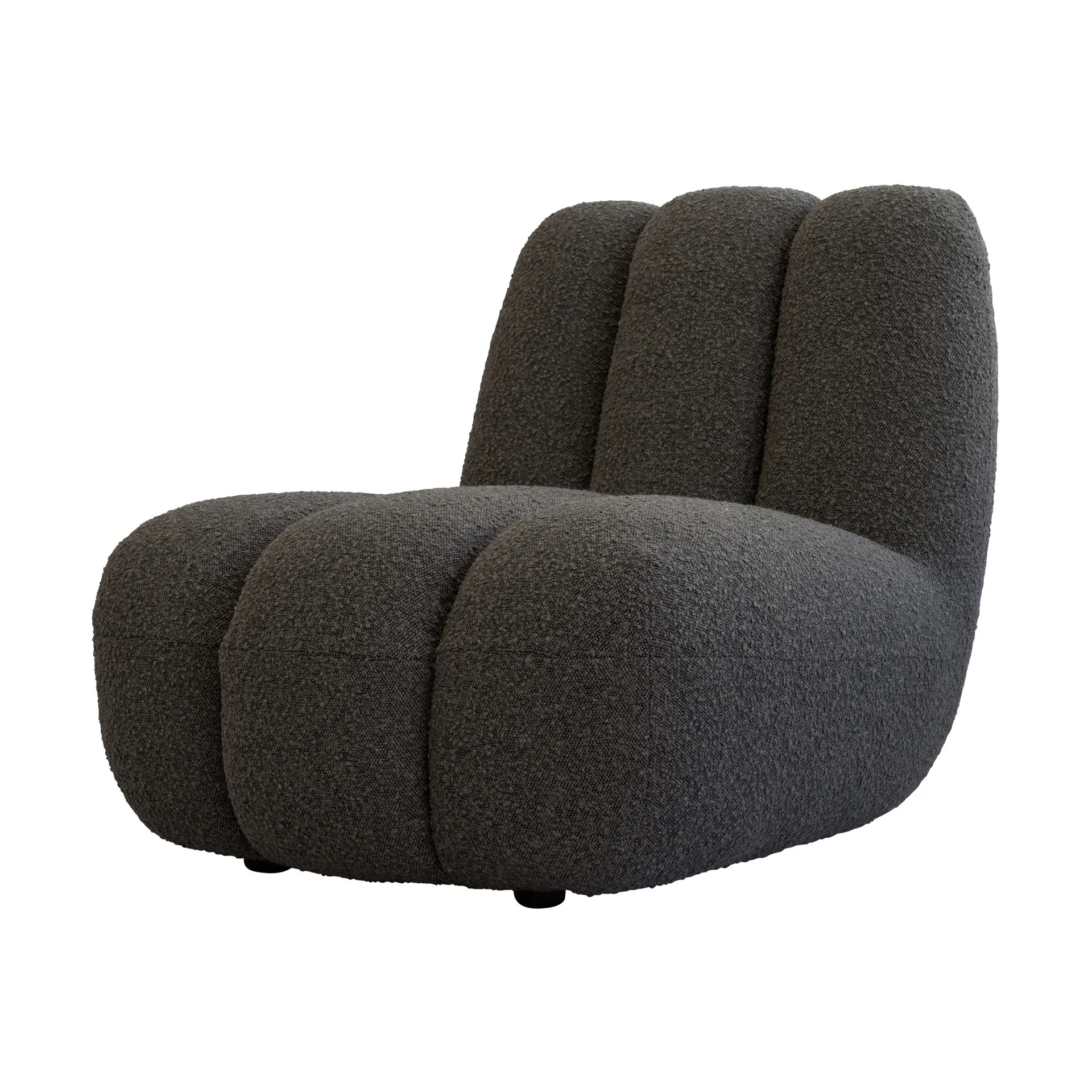 Toe lounge chair bouclé, Deep taupe 101 Copenhagen