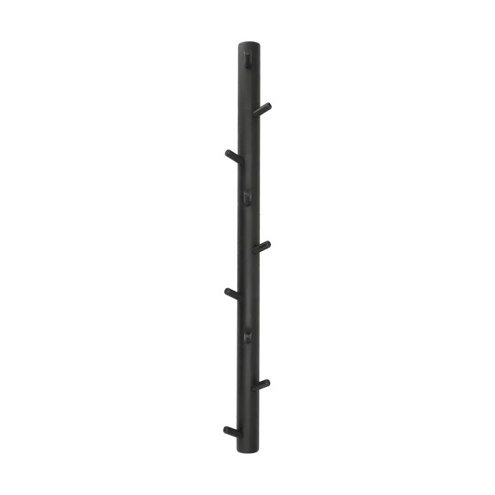 Allsarp vertical coat rack, 9 hooks - Black painted birch - 1898
