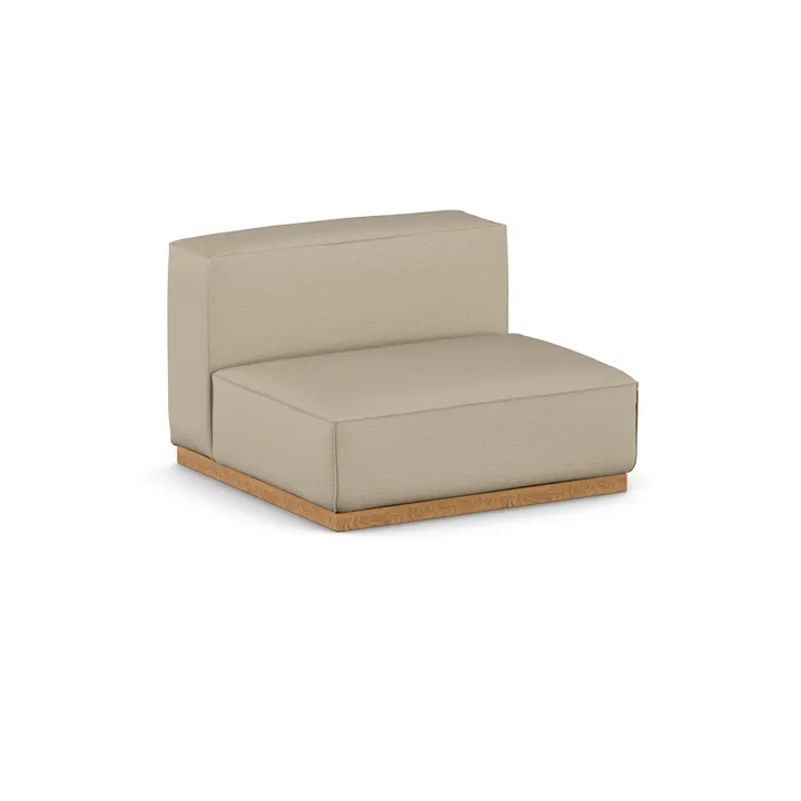 Bergsdal armchair - Same Sand 6672-oak stained, 1.5-seater - 1898