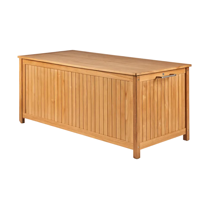 Bjärknäs cushion box with wheels L 180x85x75 cm - Teak - 1898