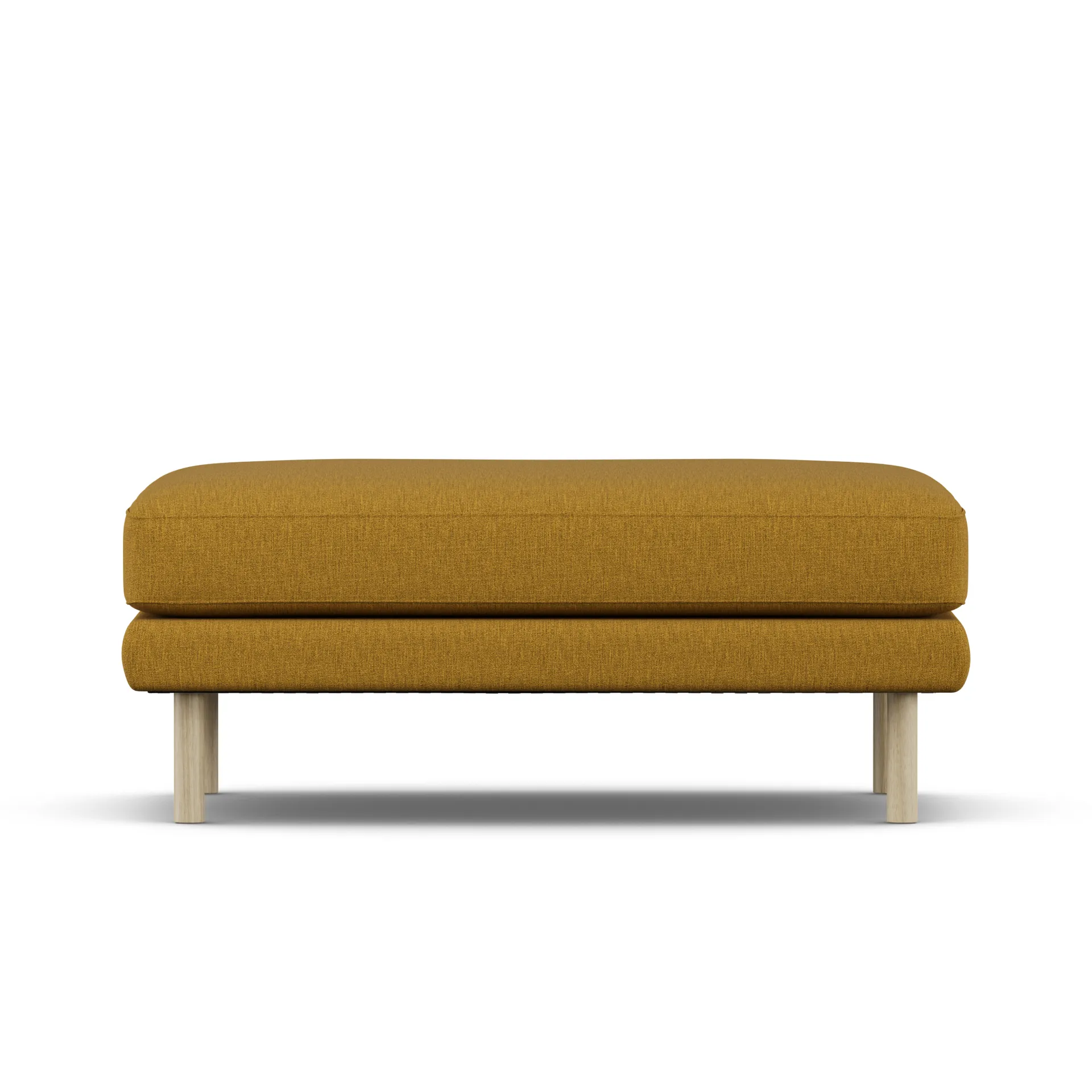 Bredhult footstool, Luiza Mustard 3972-white-oiled oak 1898