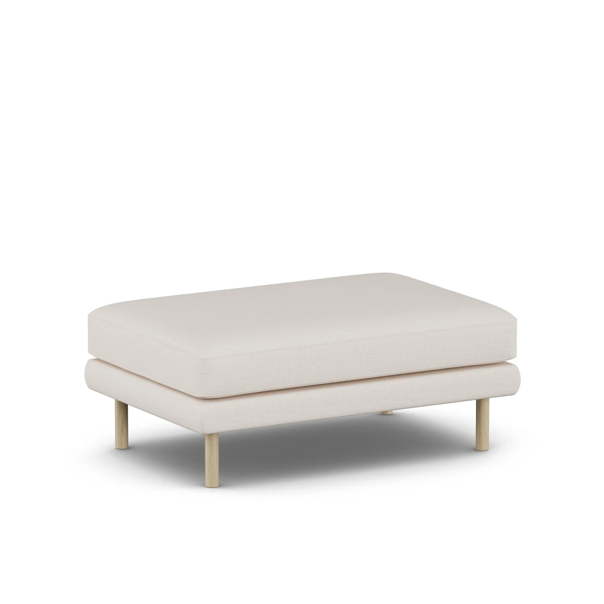 Bredhult footstool, Same Off White 6671-white-oiled oak 1898
