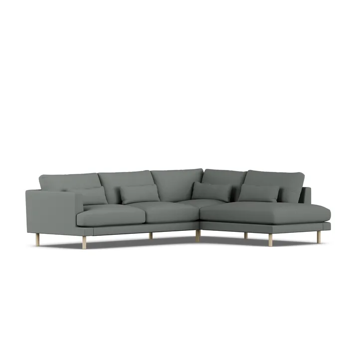 Bredhult sofa - Caleido Grey 1240-white-oiled oak, 3-seater A1 - 1898