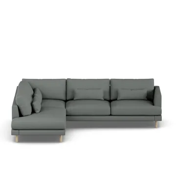 Bredhult sofa - Caleido Grey 1240-white-oiled oak, 3-seater A2 - 1898