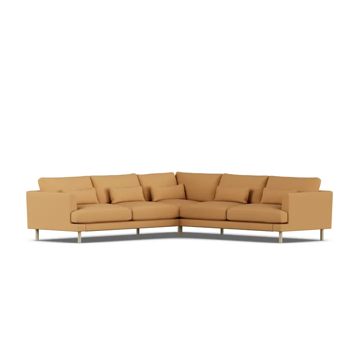 Bredhult sofa - Jump Honey 1959-white-oiled oak, corner sofa F - 1898