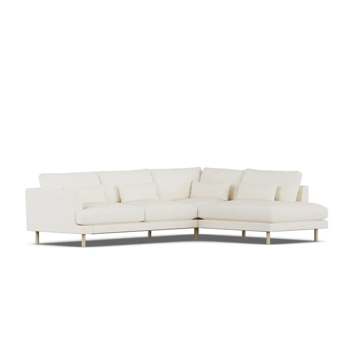 Bredhult sofa - Jump Off White 1954-white-oiled oak, 3-seater A1 - 1898