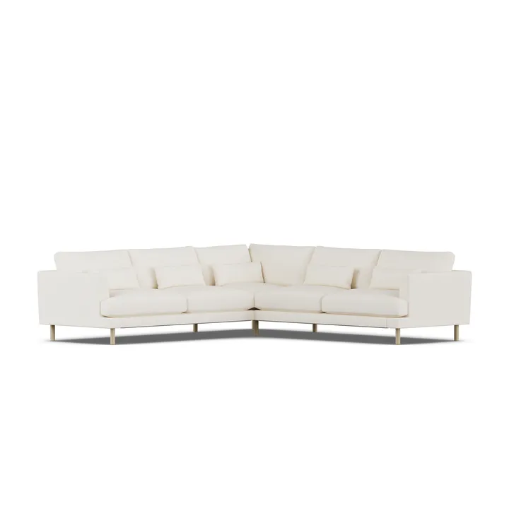 Bredhult sofa - Jump Off White 1954-white-oiled oak, corner sofa F - 1898