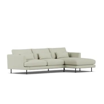 Bredhult sofa - Luiza Beige 3981-black steel, 2,5-seater C1 - 1898