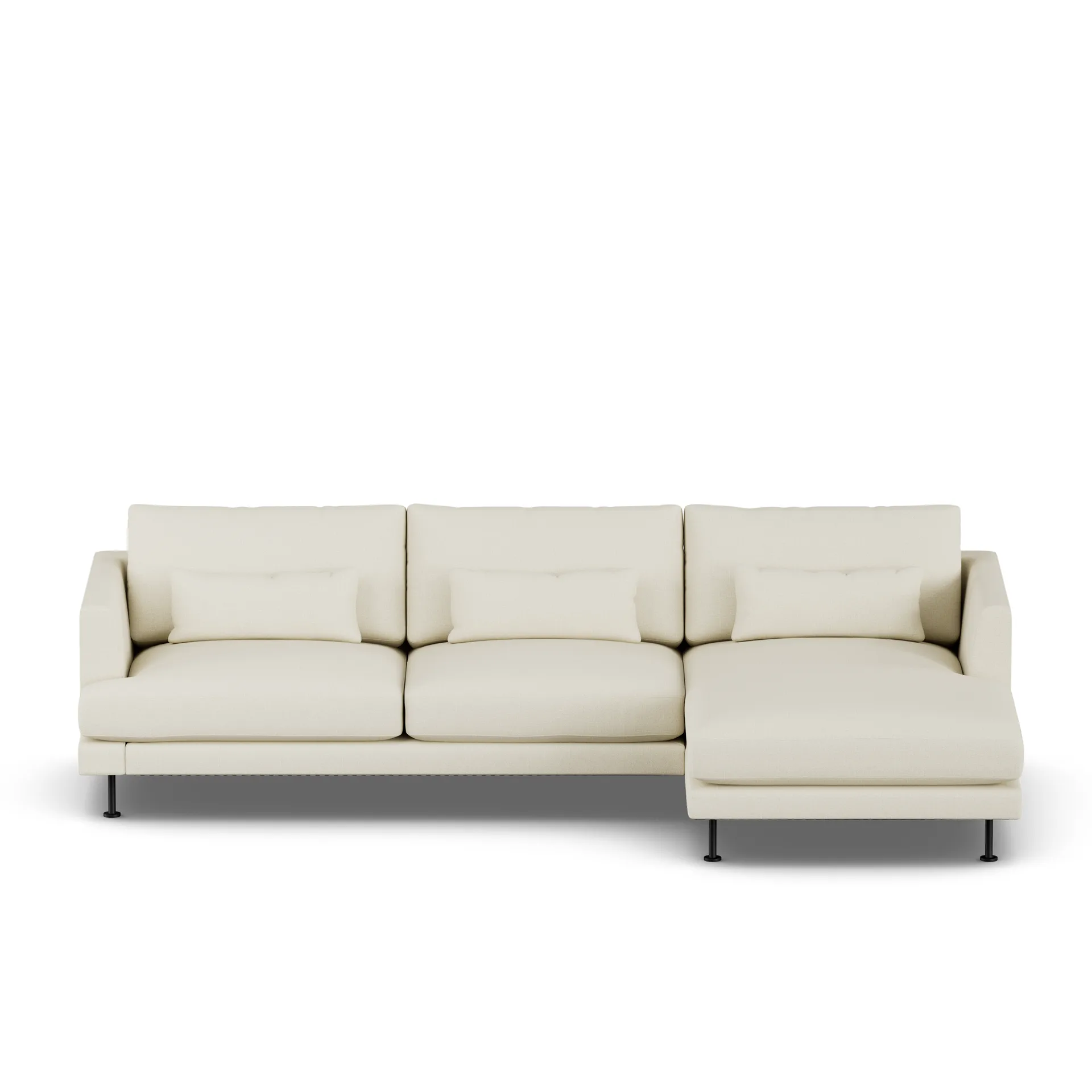 Bredhult sofa, Oslo Nature 1540-black steel, 2,5-seater C1 1898