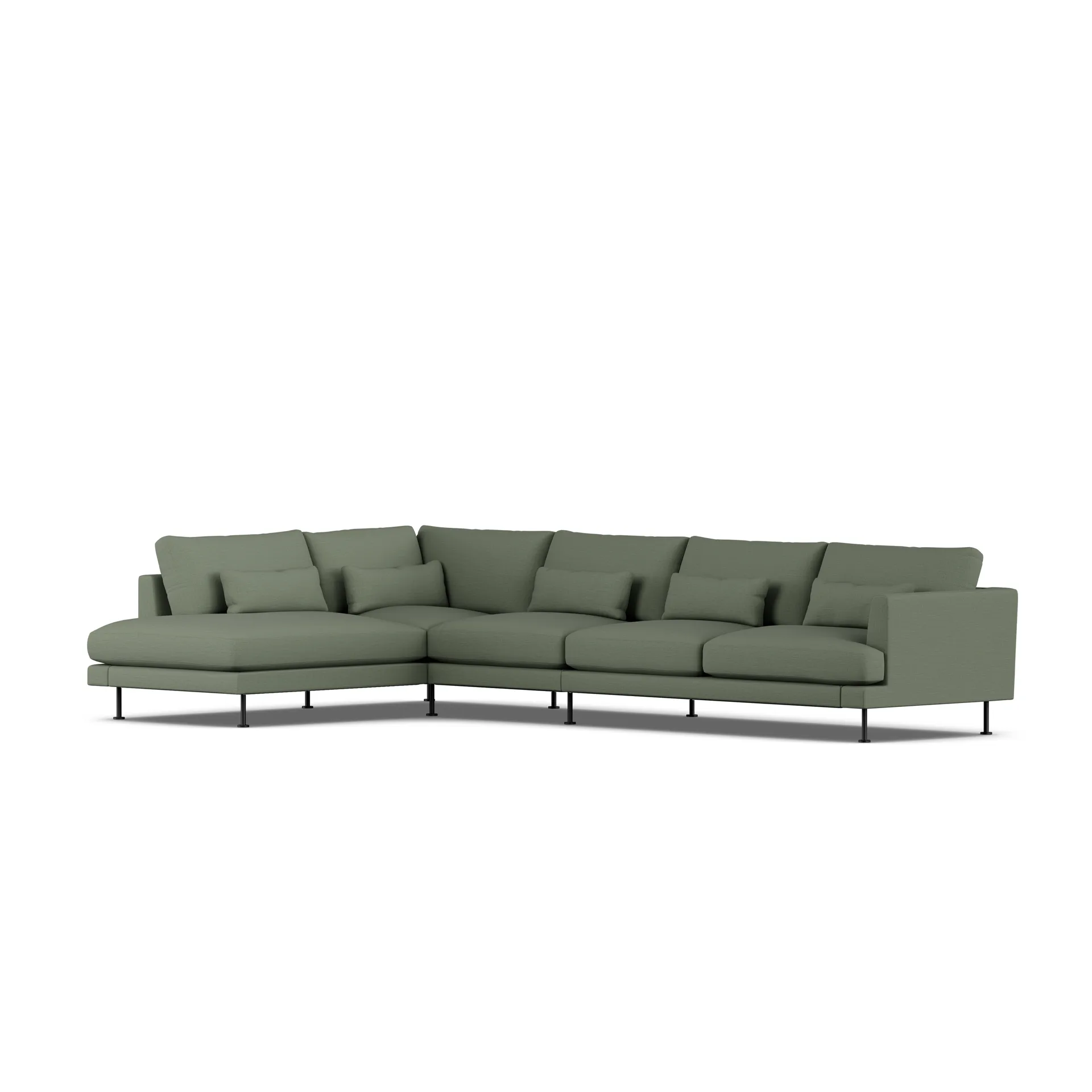 Bredhult sofa, Same Forest 6677-black steel, 4-seater B2 1898