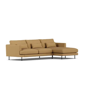 Bredhult sofa - Same Ochre 6676-black steel, 2,5-seater C1 - 1898