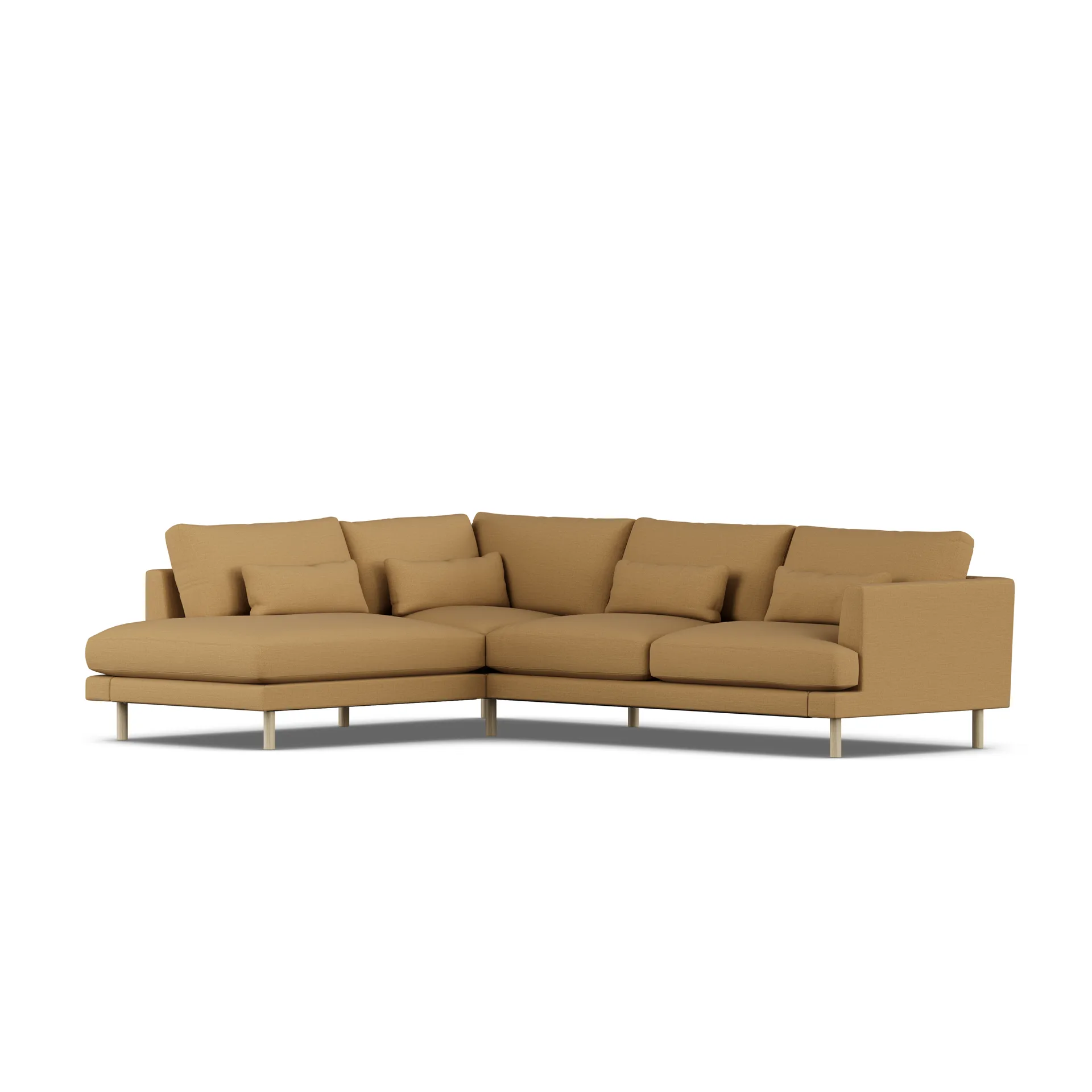 Bredhult sofa, Same Ochre 6676-white-oiled oak, 3-seater A2 1898