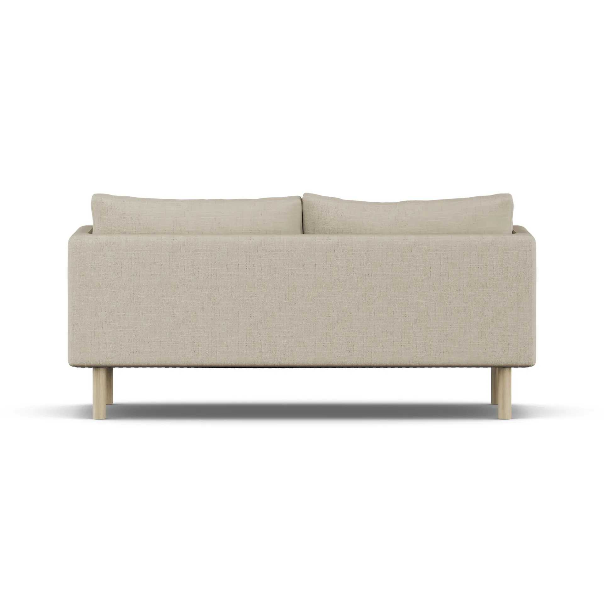 Linnevik sofa, Bern Beige 0341-white-oiled oak, 2-seater, without skirt 1898