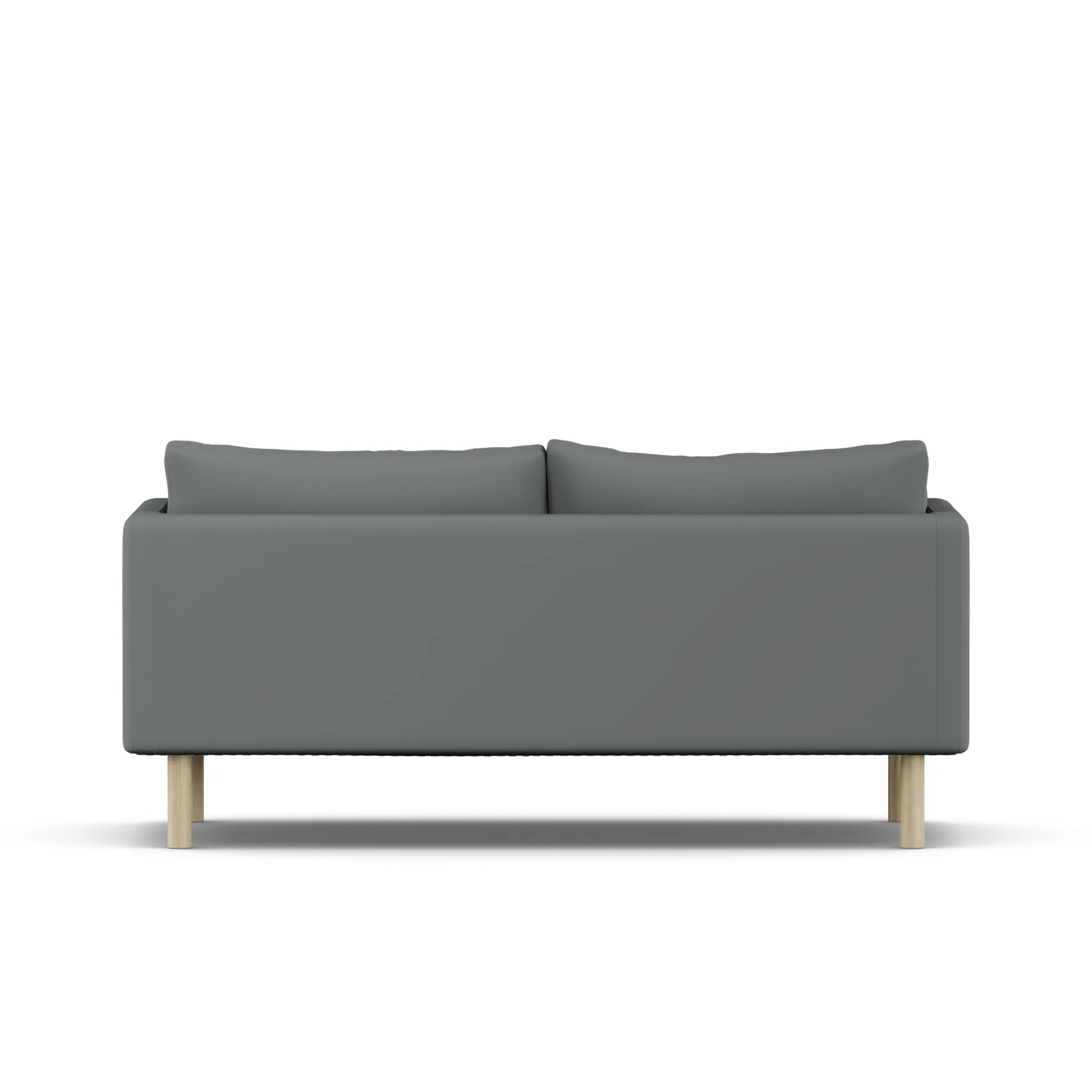 Linnevik sofa, Caleido Grey 1240-white-oiled oak, 2-seater, without skirt 1898
