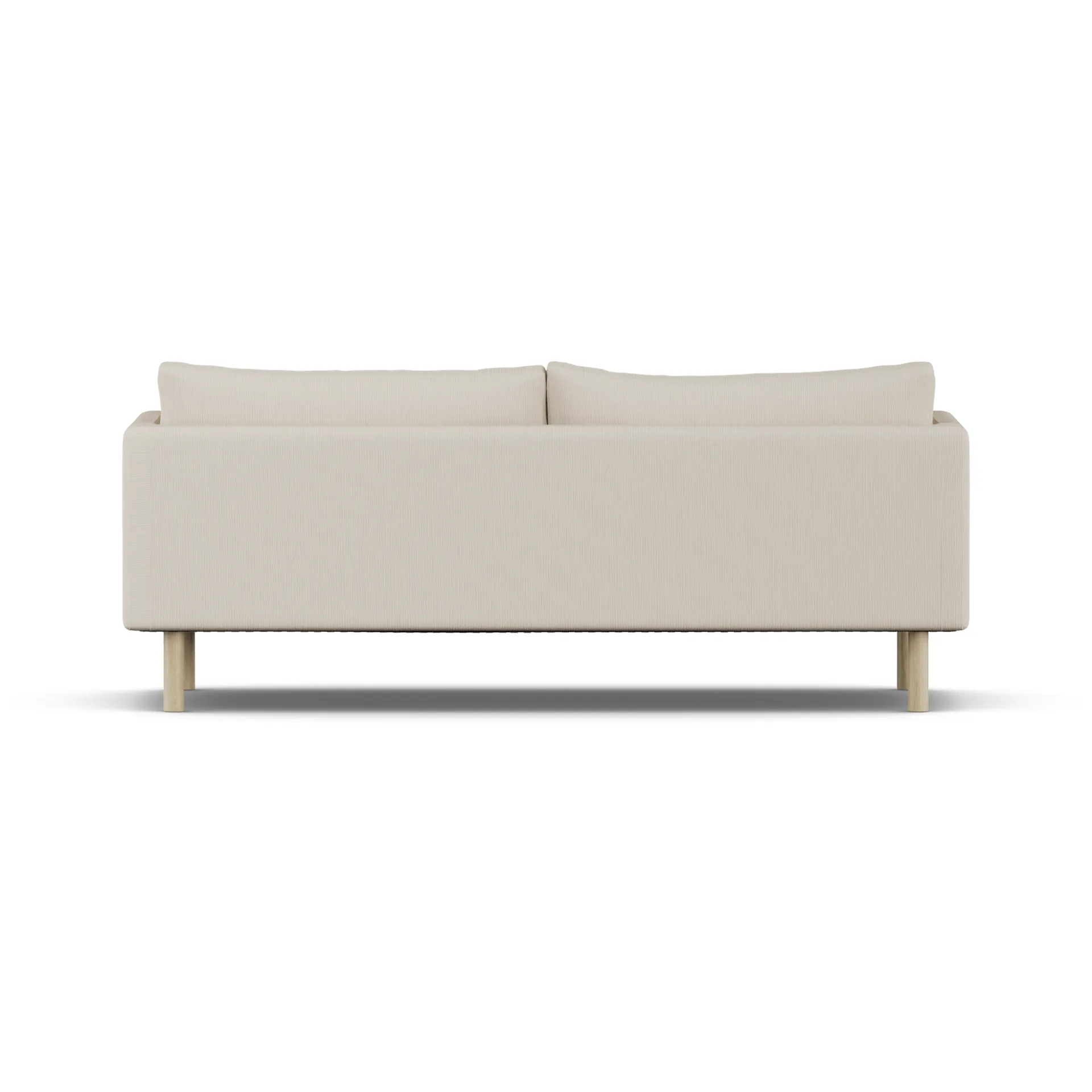 Linnevik sofa, Jump Beige 1956-white-oiled oak, 3-seater, without skirt 1898