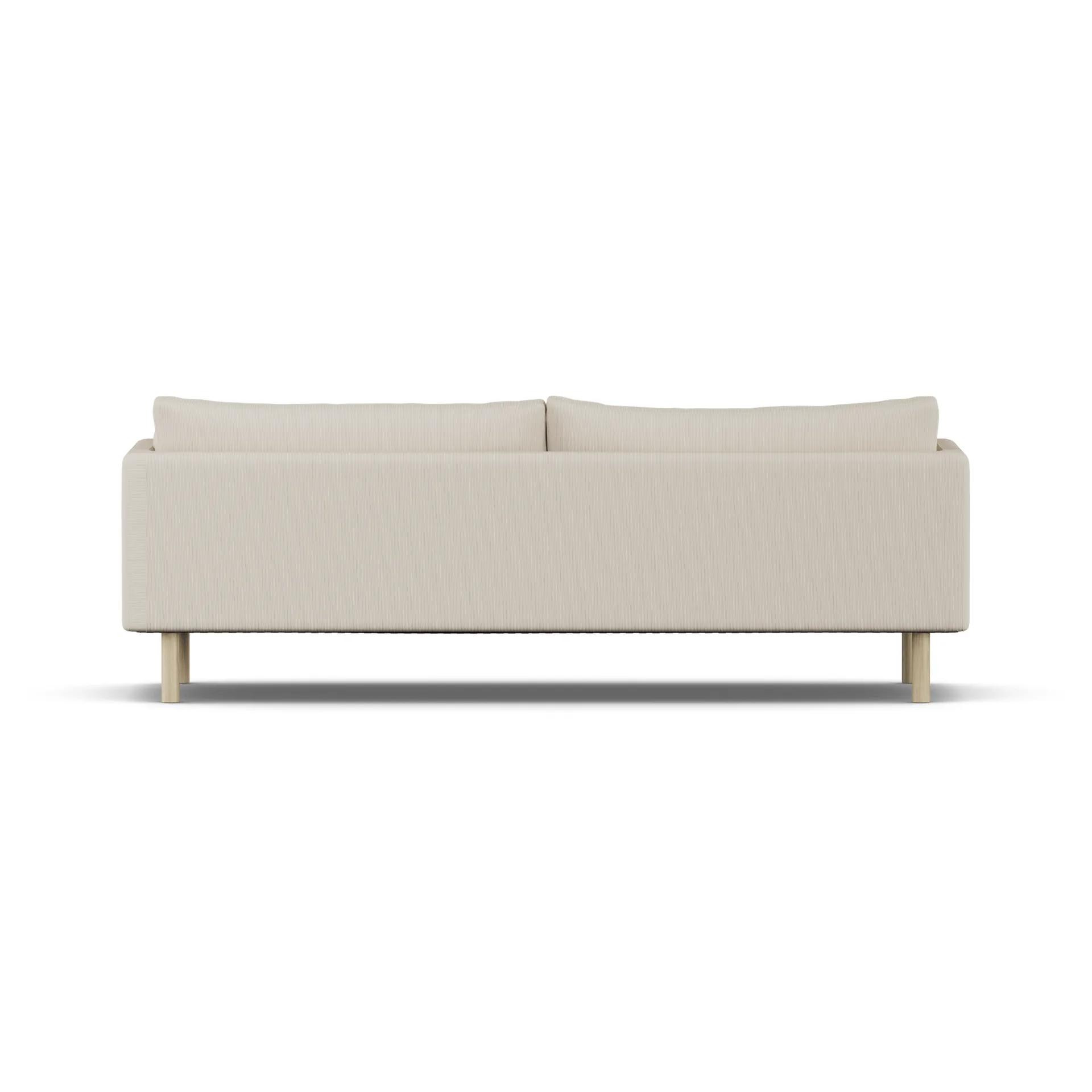 Linnevik sofa, Jump Beige 1956-white-oiled oak, 4-seater, without skirt 1898