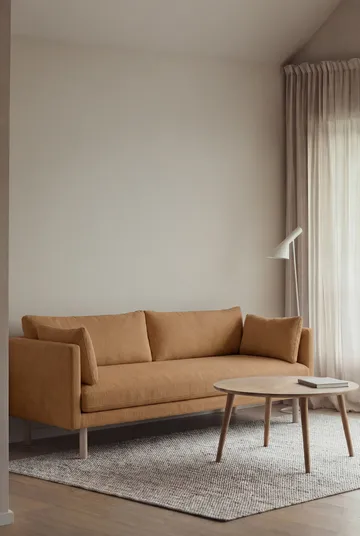 Linnevik sofa - Jump Honey 1959-white-oiled oak, 3-seater, without skirt - 1898