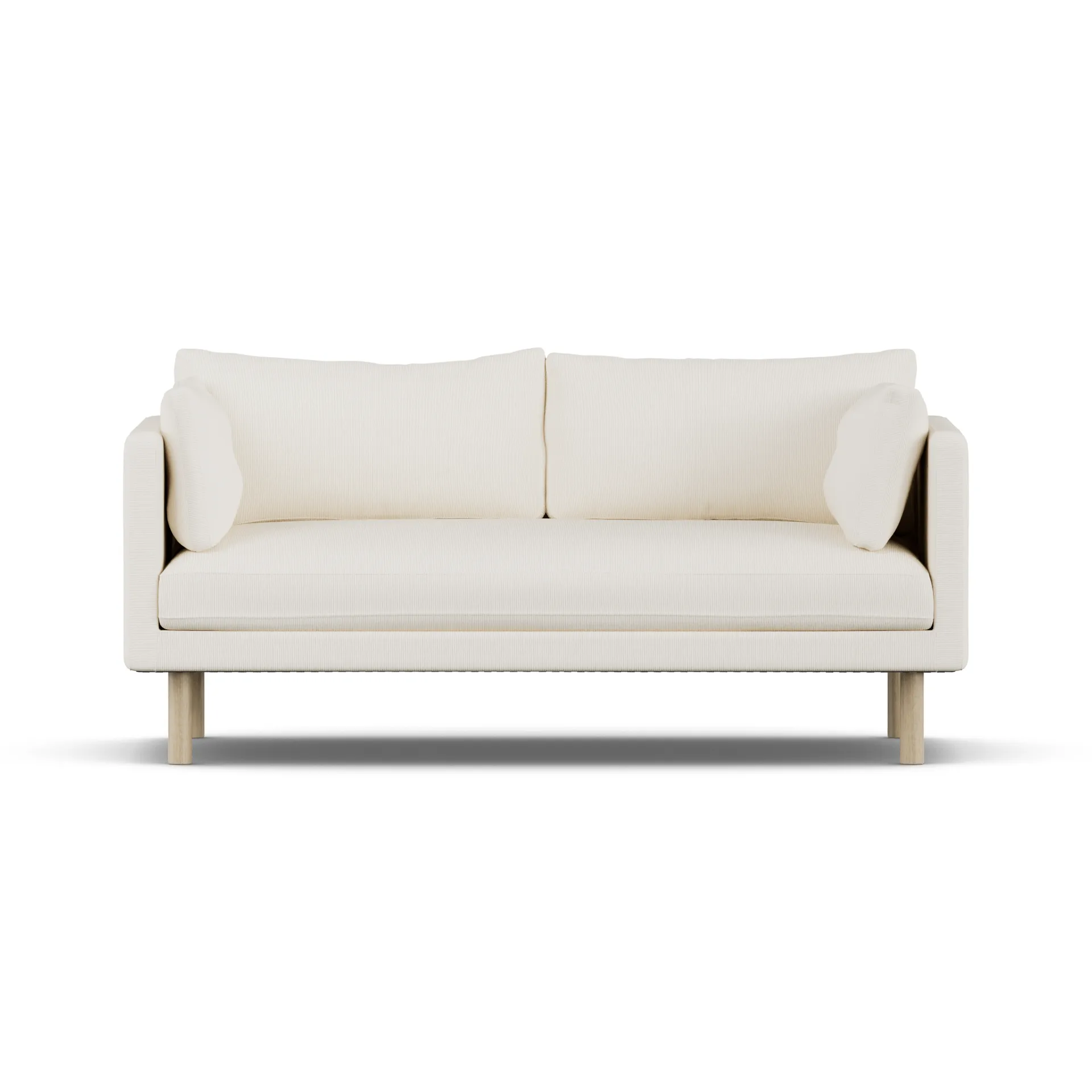 Linnevik sofa, Jump Off White 1954-white-oiled oak, 2-seater, without skirt 1898
