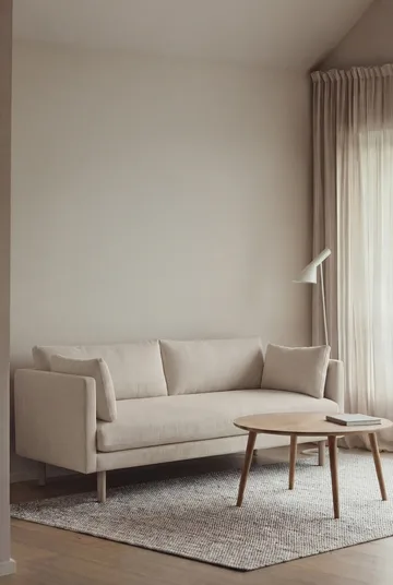 Linnevik sofa - Jump Off White 1954-white-oiled oak, 2-seater, without skirt - 1898