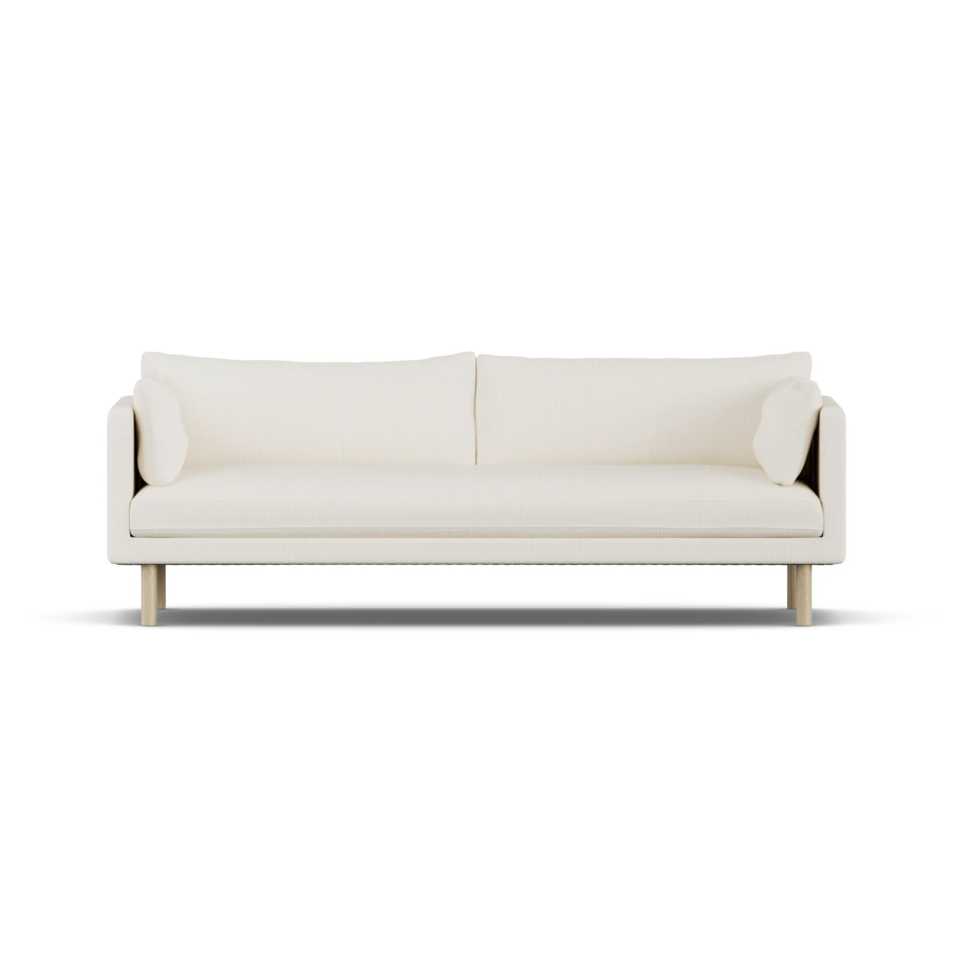 Linnevik sofa, Jump Off White 1954-white-oiled oak, 4-seater, without skirt 1898