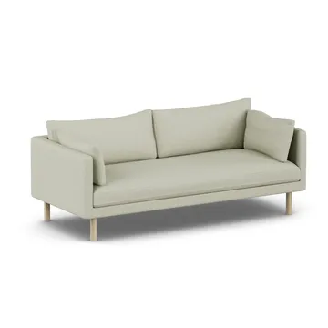 Linnevik sofa - Luiza Beige 3981-white-oiled oak, 3-seater, without skirt - 1898
