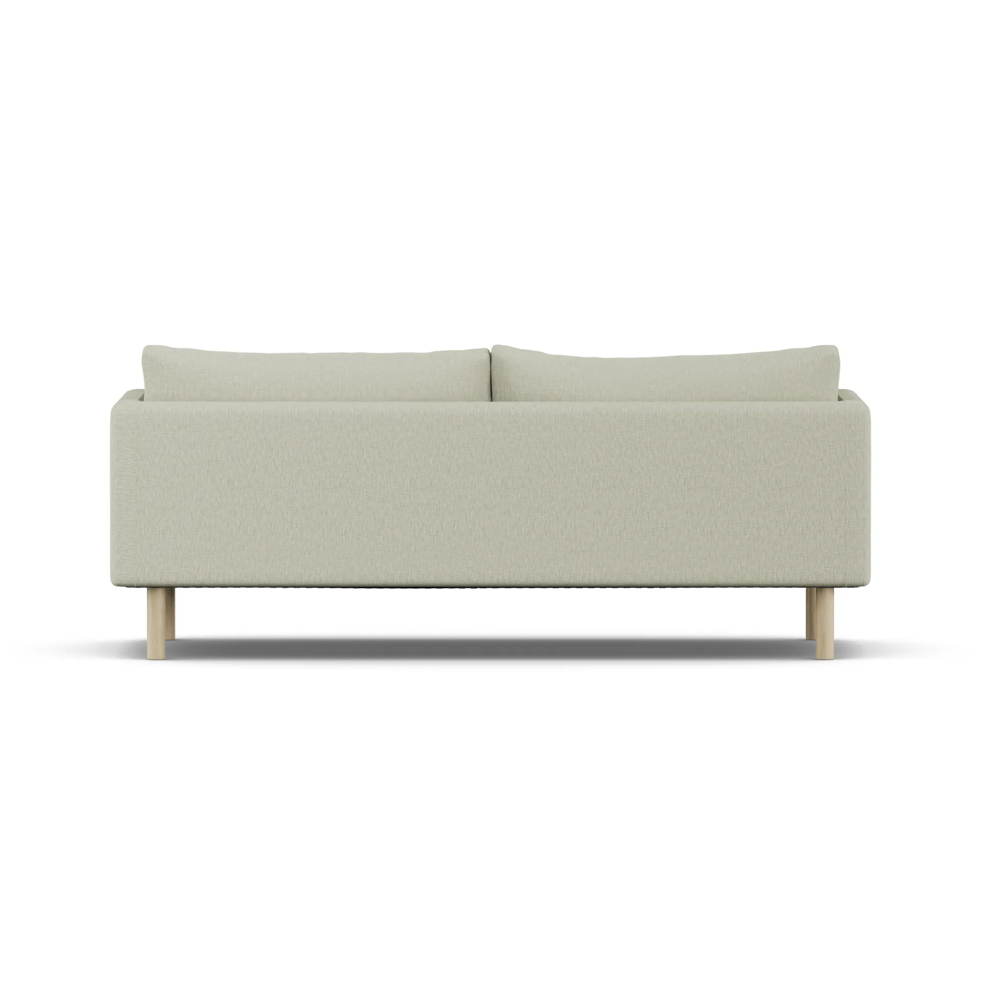 Linnevik sofa, Luiza Beige 3981-white-oiled oak, 3-seater, without skirt 1898