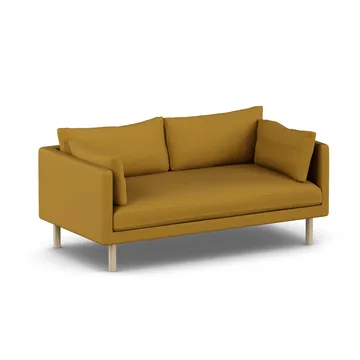 Linnevik sofa - Luiza Mustard 3972-white-oiled oak, 2-seater, without skirt - 1898