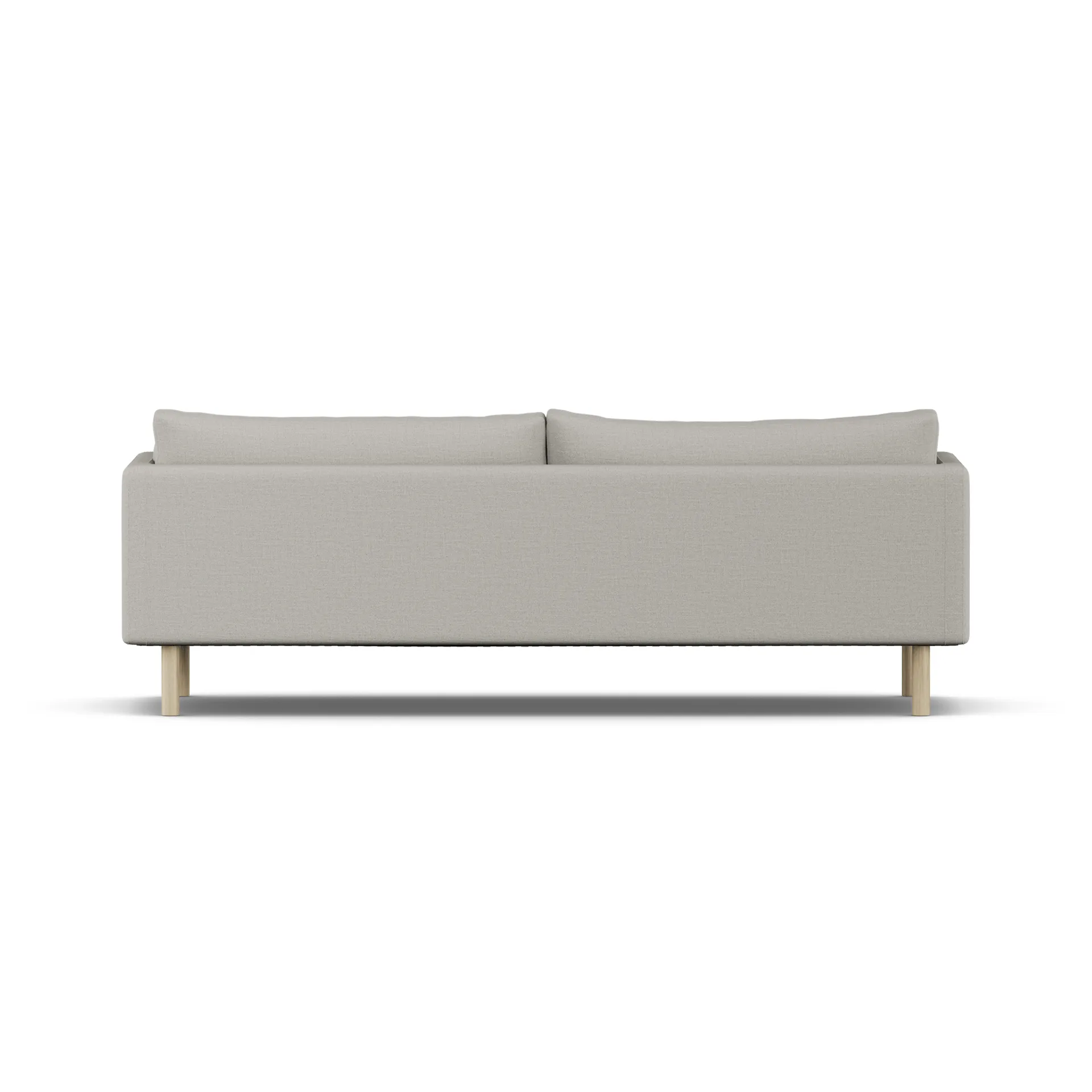 Linnevik sofa, Same Grey 6673-white-oiled oak, 4-seater, without skirt 1898