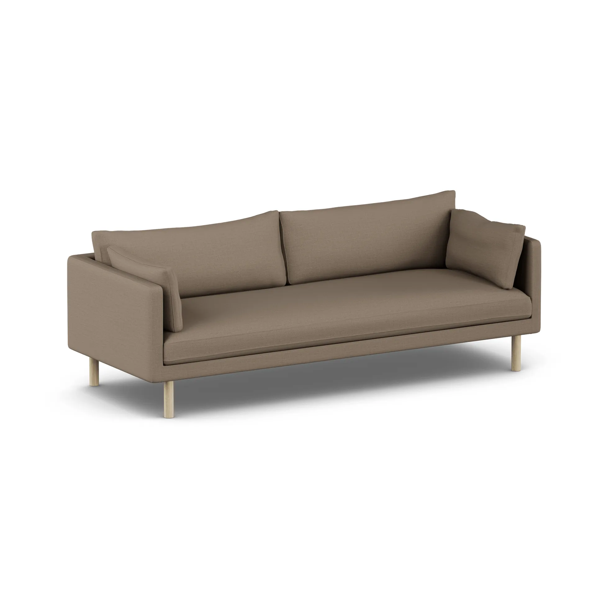 Linnevik sofa, Same Mole 6674-white-oiled oak, 4-seater, without skirt 1898