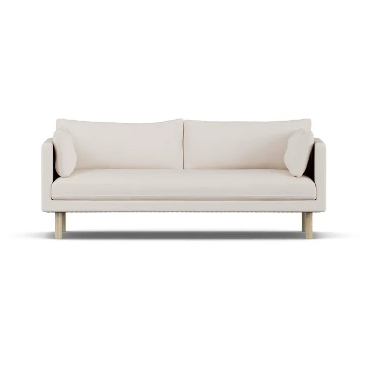 Linnevik sofa - Same Off White 6671-white-oiled oak, 3-seater, without skirt - 1898