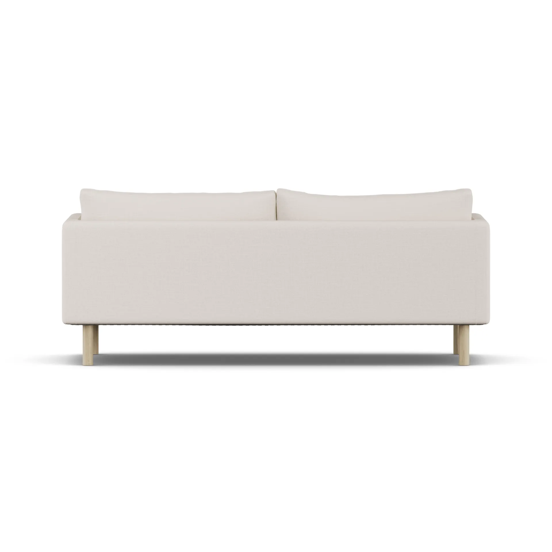 Linnevik sofa, Same Off White 6671-white-oiled oak, 3-seater, without skirt 1898