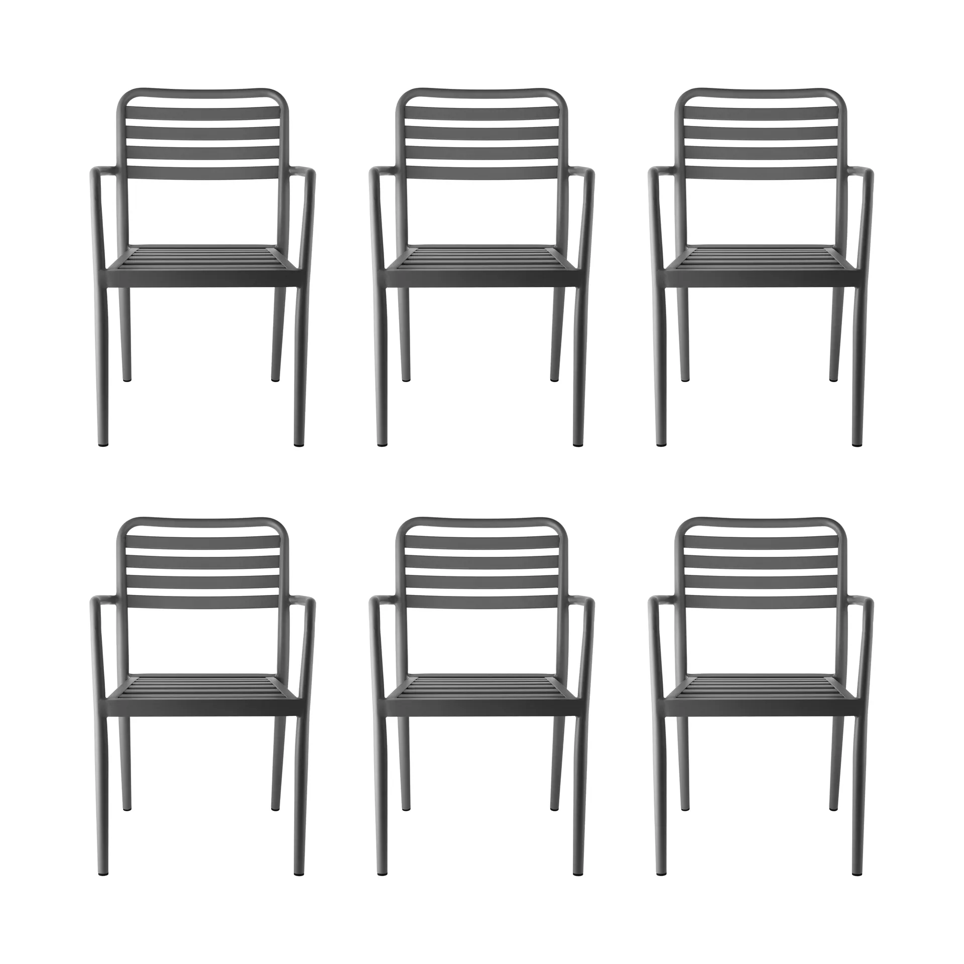 Messina armchair, Anthracite, 6-pack 1898