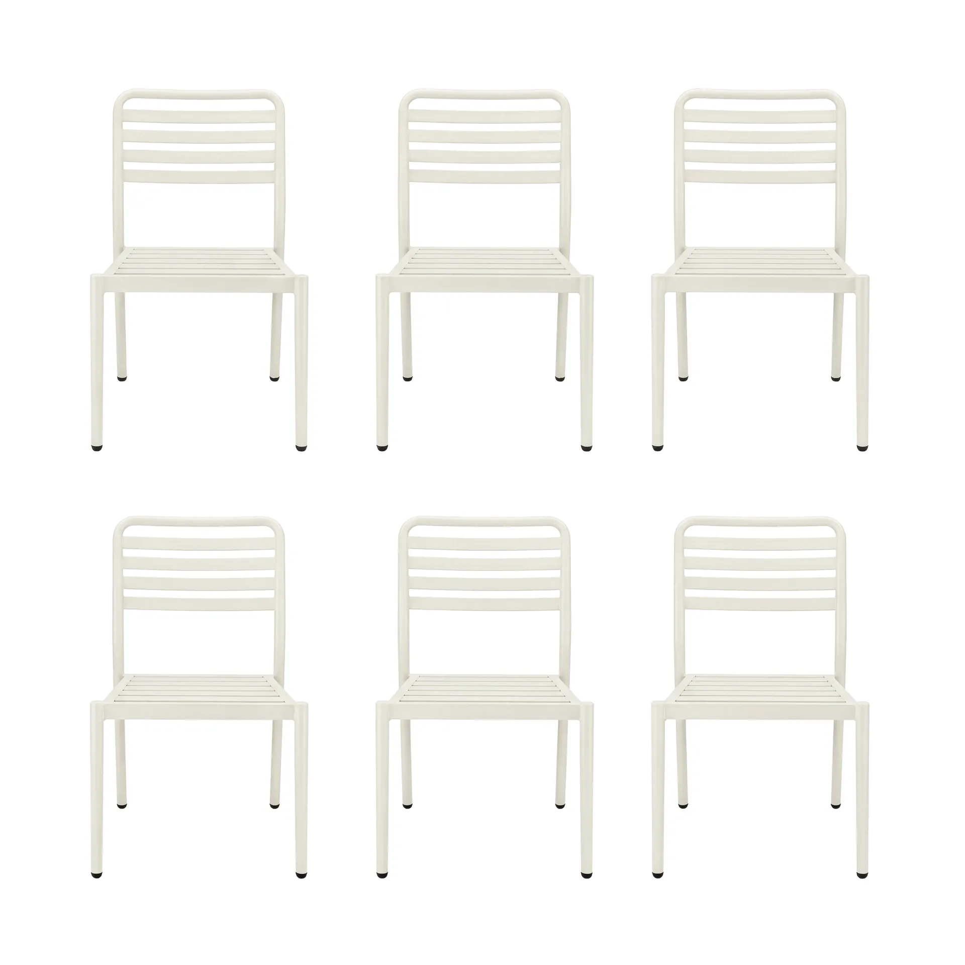 Messina chair, Off white, 6-pack 1898