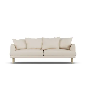 Sjövik sofa - Same Beige 6670-white-oiled oak, 3-seater - 1898