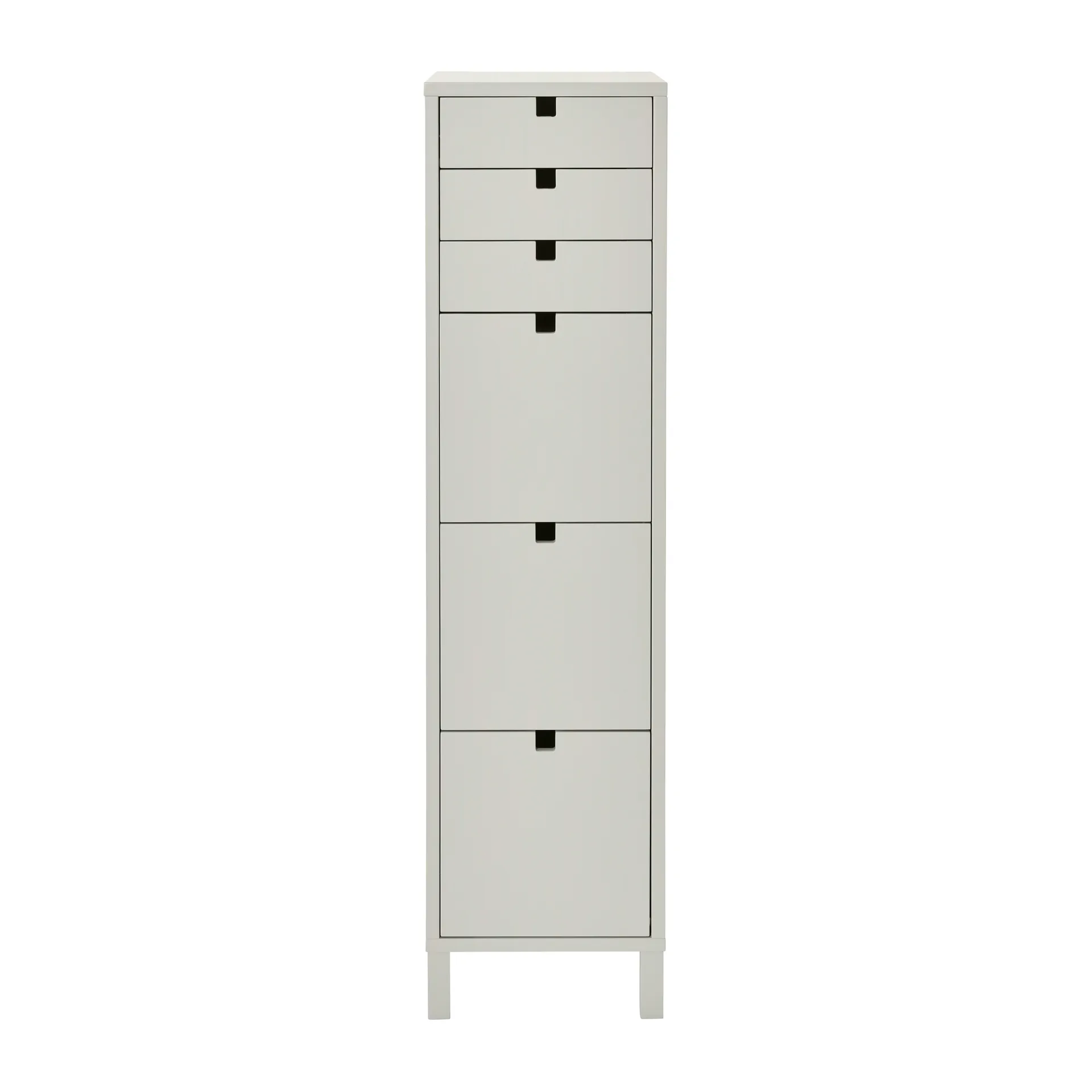 Square dresser narrow 6 drawers, Sand 1898