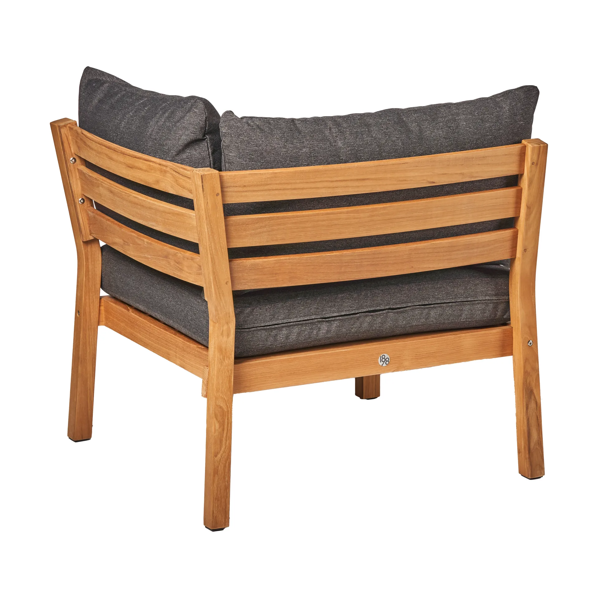 Stockaryd sofa module corner section teak/dark grey 1898