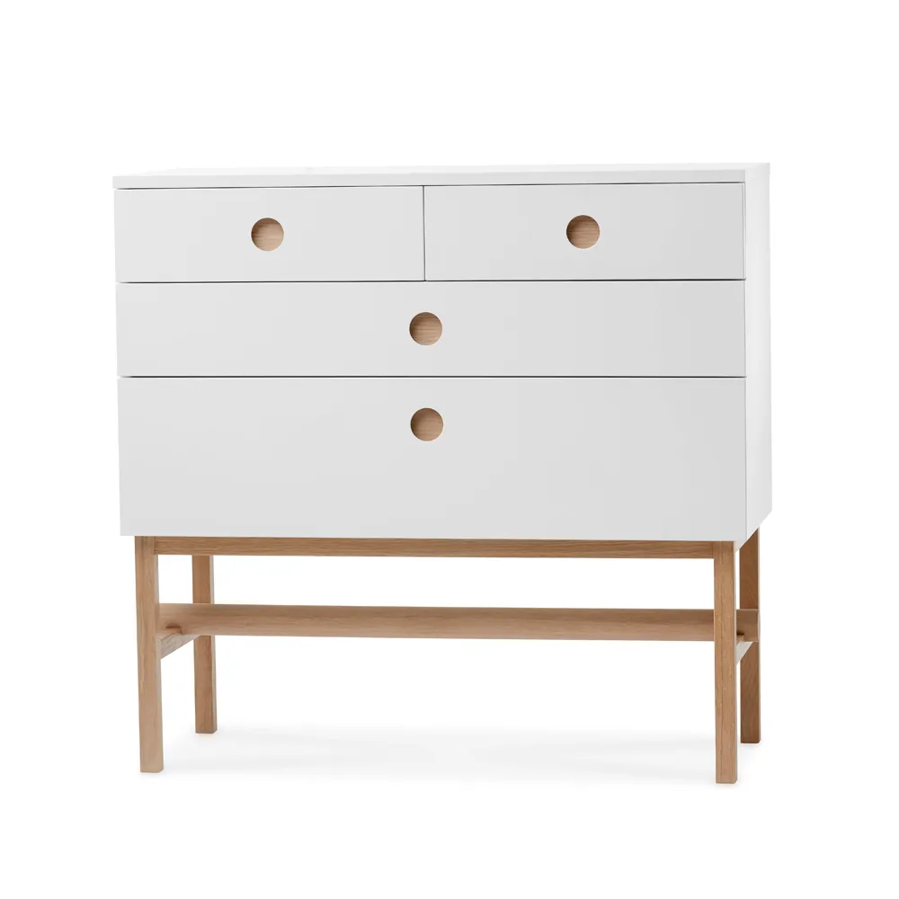 Keep dresser, White, white oiled oak legs A2