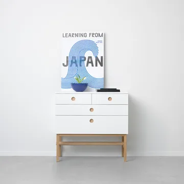 Keep dresser - White, white oiled oak legs - A2
