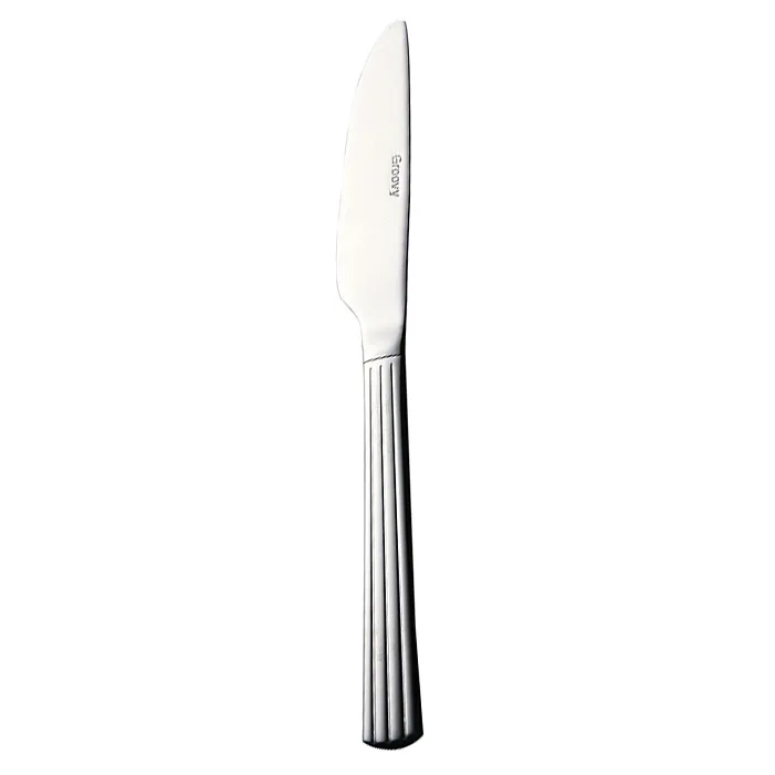 Groovy dinner knife - stainless steel - Aida