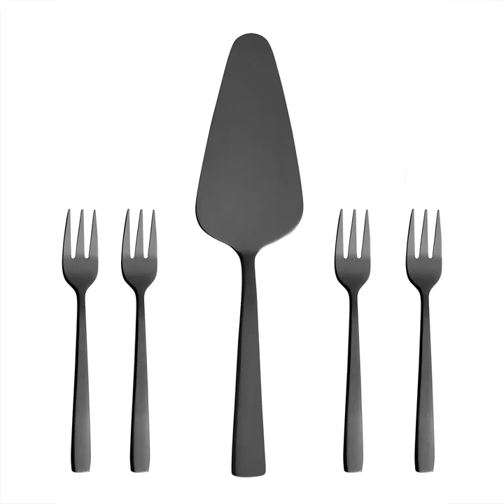 Raw cake set 5 pieces - black - Aida