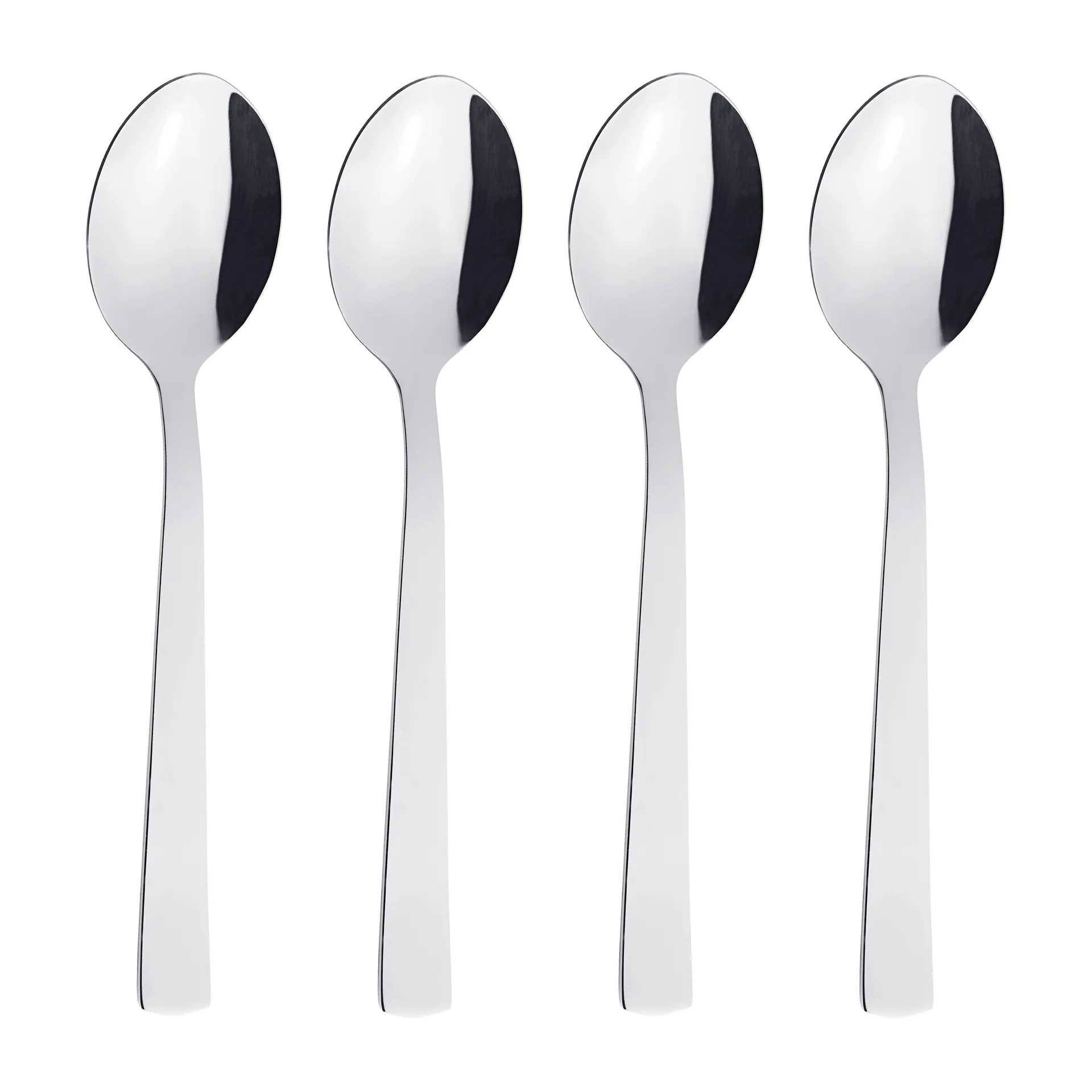 Raw dessert spoon 4-pack, Stainless steel Aida