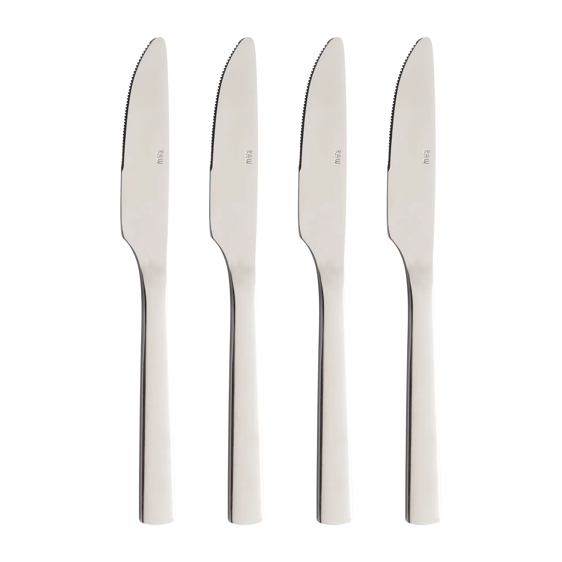 Raw dinner knife 4-pack, Stainless steel Aida