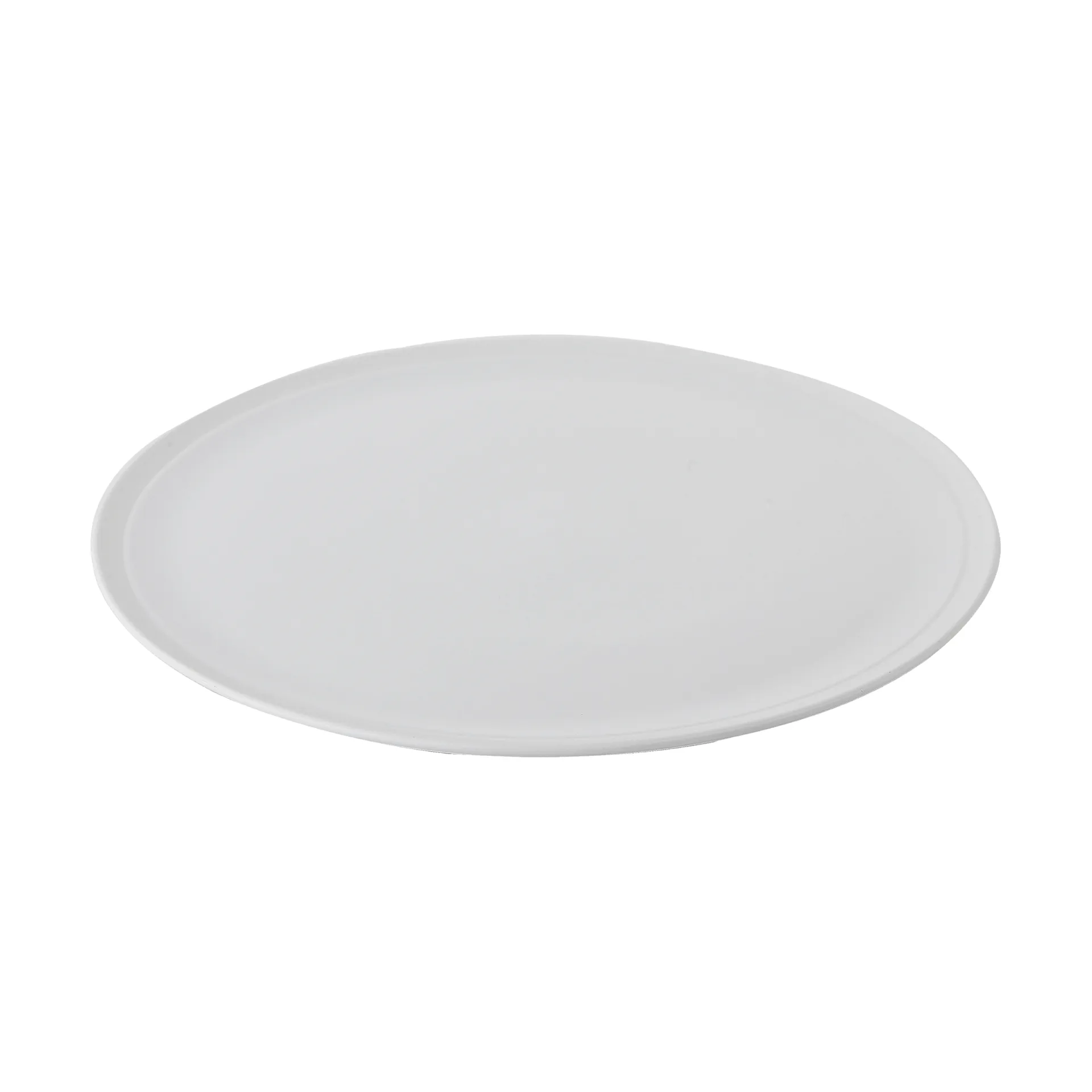 Raw plate Ø28 cm, Pure Porcelain Aida
