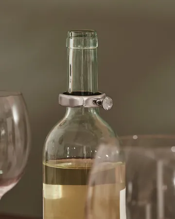 Noè drip stop for bottle Ø4.4 cm - Stainless steel - Alessi