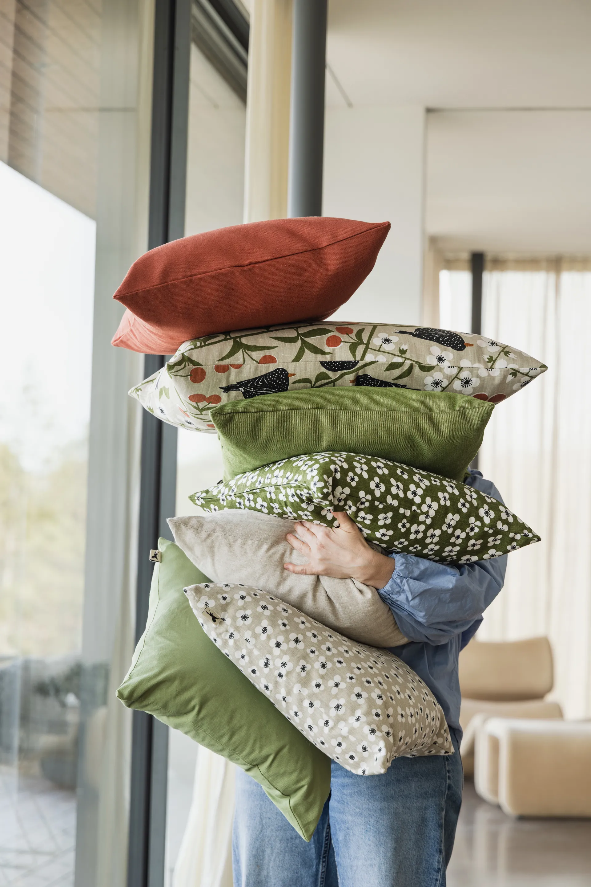 Belle Amie cushion cover, Dark green, 47x47 cm Almedahls