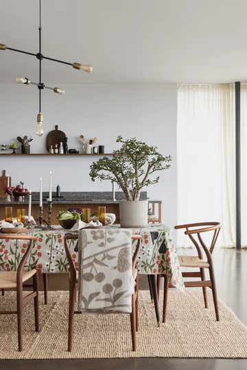 Cherry Garden tablecloth - Beige, 145x250 cm - Almedahls