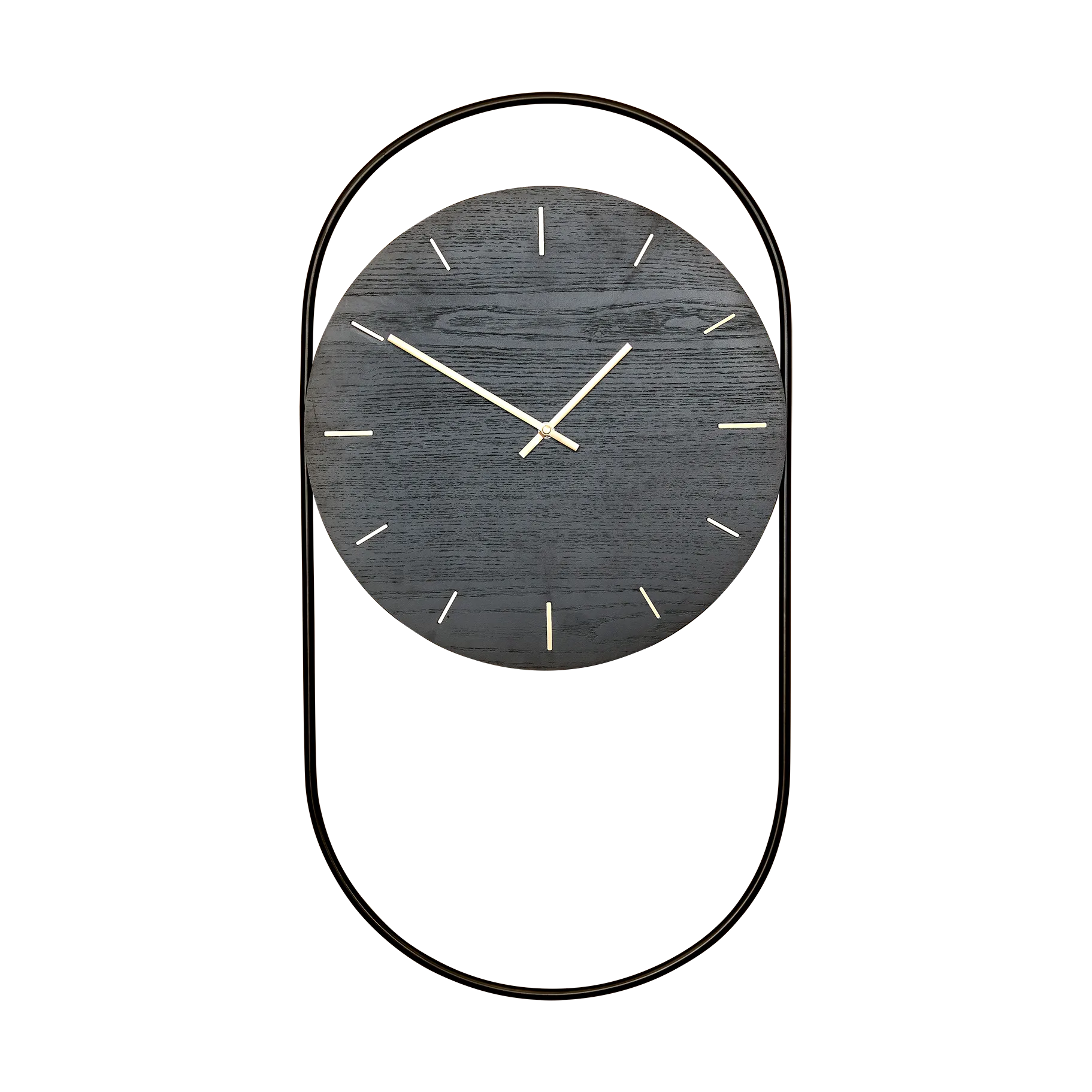 A-Wall wall clock 41x76 cm, Black-brass Andersen Furniture