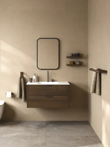 Andersen towel holder - Dark Stain Matt Lacquer Ash - Andersen Furniture